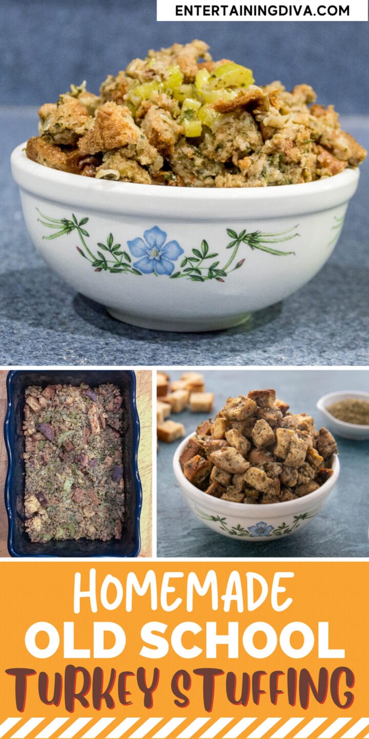 Old Fashioned Bread, Celery And Sage Turkey Stuffing (Or Dressing)
