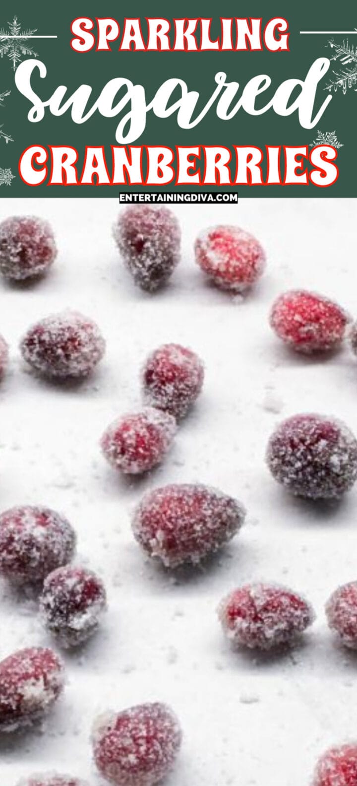 Sparkling Sugared Cranberries With Maple Syrup