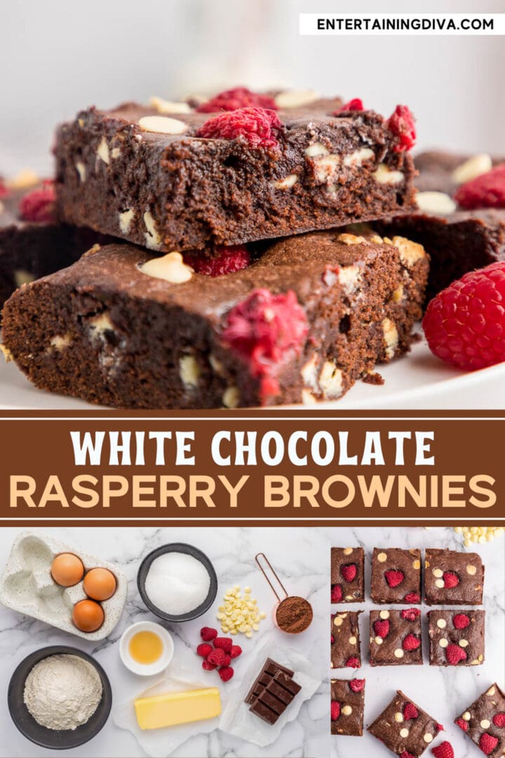 White Chocolate Raspberry Brownies
