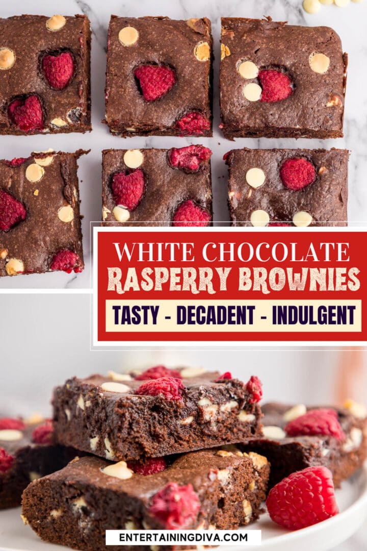 White Chocolate Raspberry Brownies