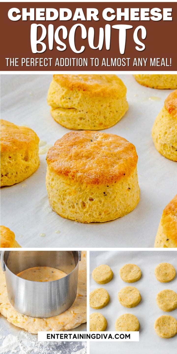 Easy Cheddar Cheese Biscuits (Only 4 Ingredients)