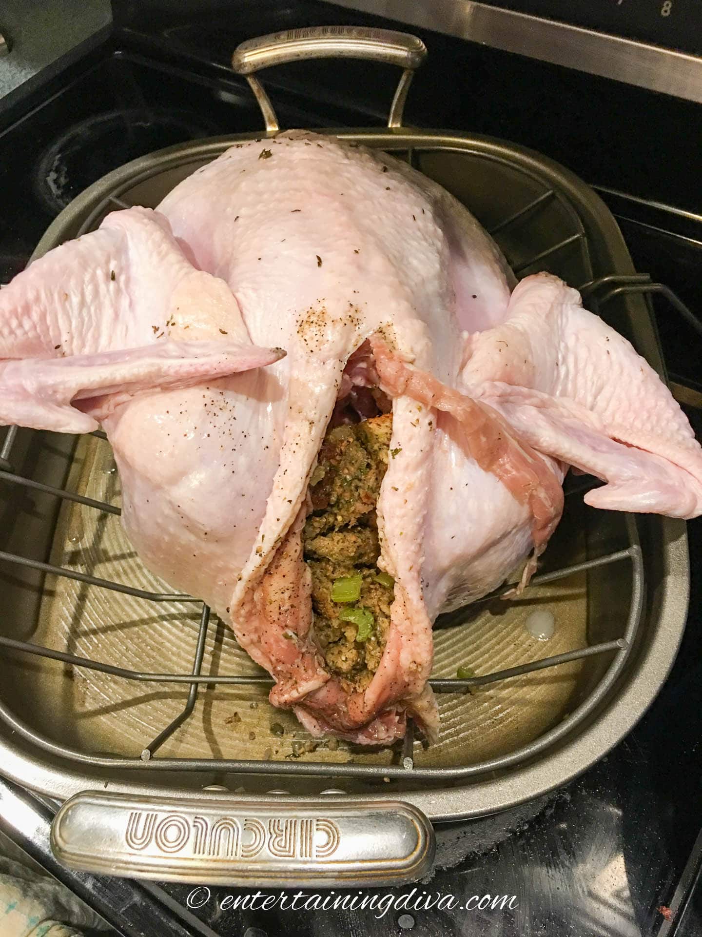 Turkey with old fashioned stuffing