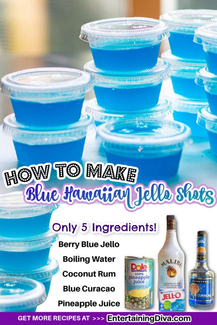How to Make Blue Hawaiian Jello Shots