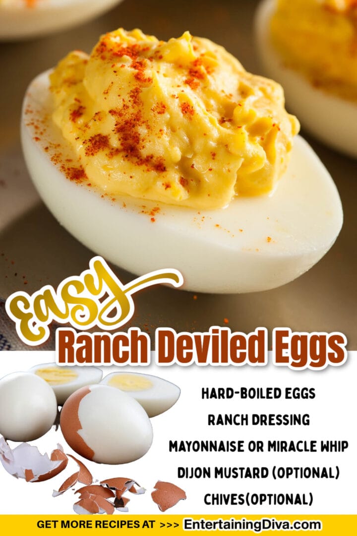 Easy Ranch Deviled Eggs (Without Vinegar)