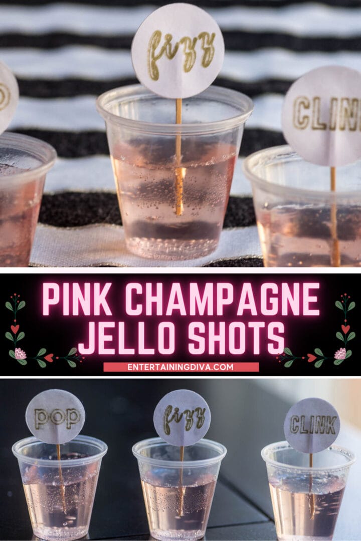 Pretty Pink Champagne Jello Shots