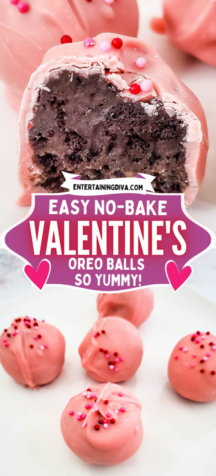 Easy No-Bake Valentine Oreo Balls