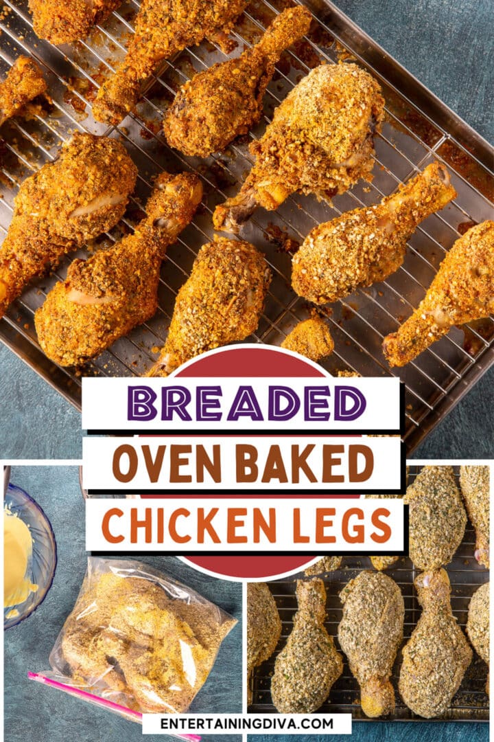 The Best Oven Baked Breaded Chicken Legs