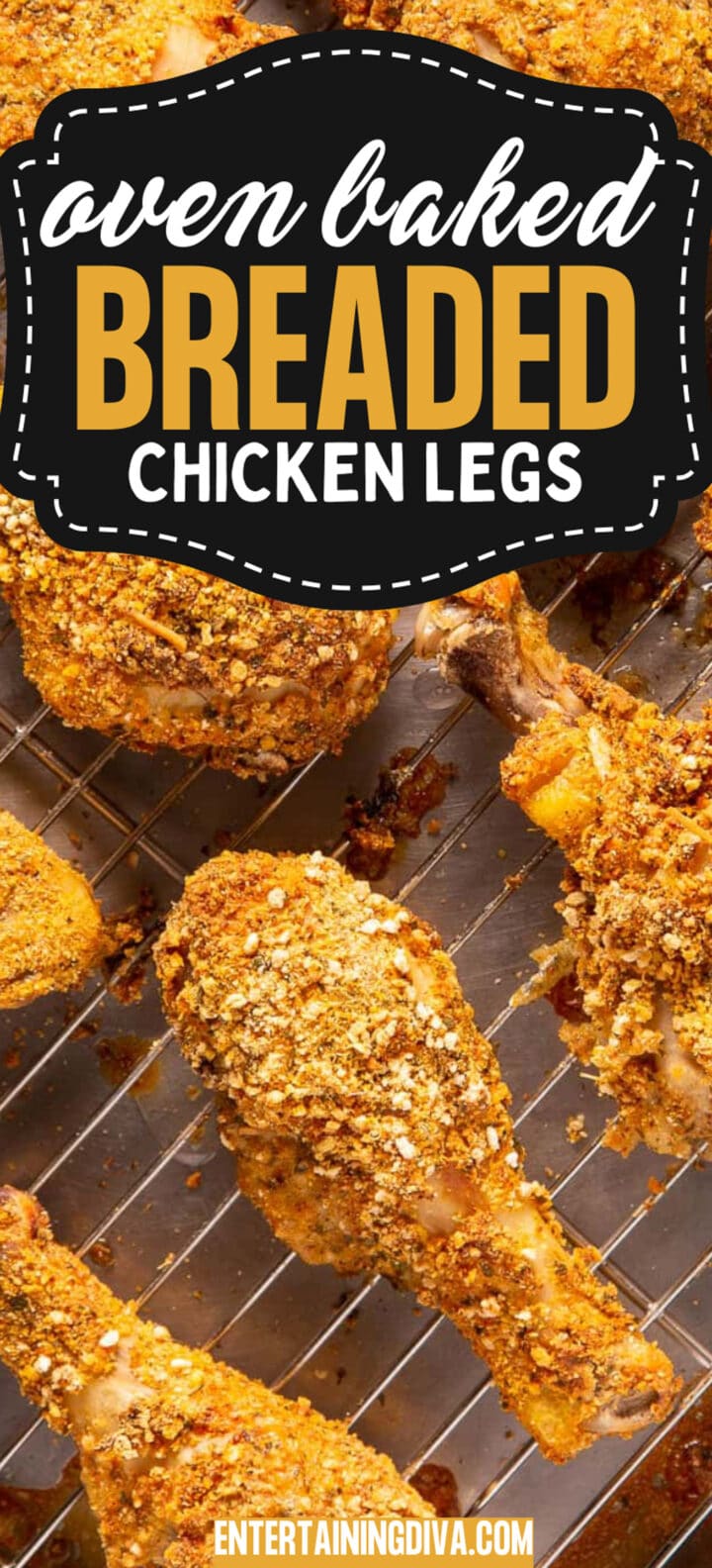 The Best Oven Baked Breaded Chicken Legs