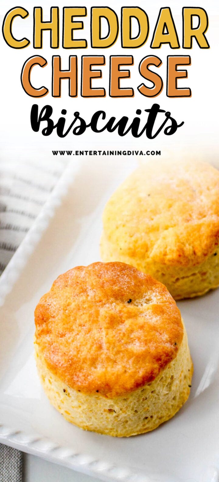 Easy Cheddar Cheese Biscuits (Only 4 Ingredients)