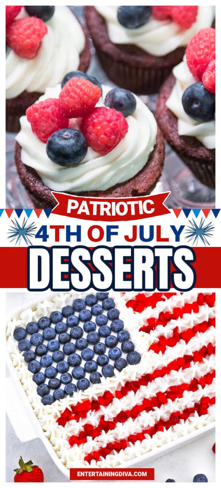 78 Patriotic Red, White and Blue Desserts For The 4th of July