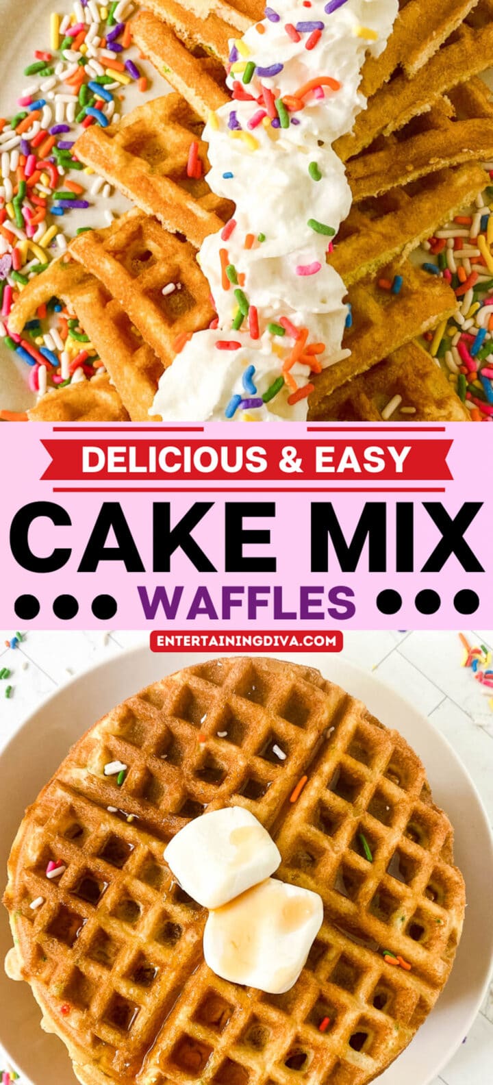 Easy Cake Mix Waffles