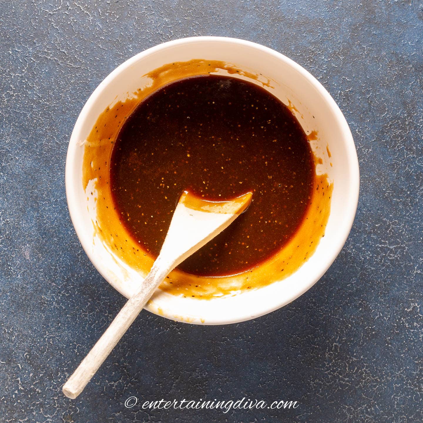 oyster wing sauce in a bowl