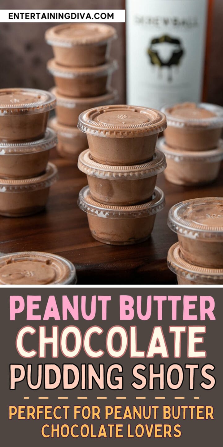Peanut Butter Chocolate Pudding Shots