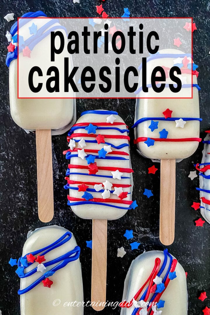 patriotic cakesicles