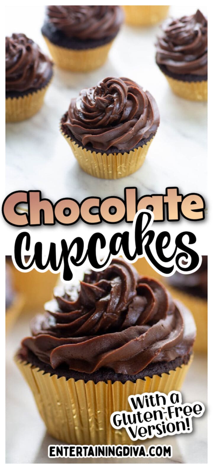Chocolate Cupcakes Recipe (with a Gluten-Free version)