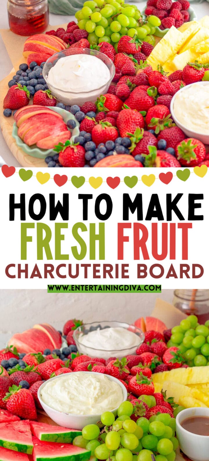 How to Make A Fresh Fruit Charcuterie Board With Strawberries