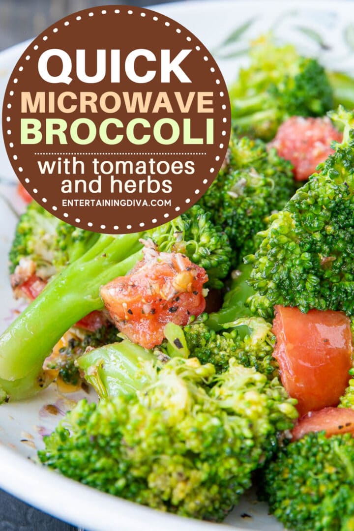 Microwaved Broccoli With Tomatoes and Spices