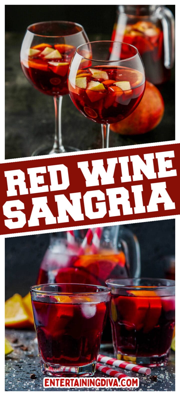 Easy Red Wine Sangria With Sprite