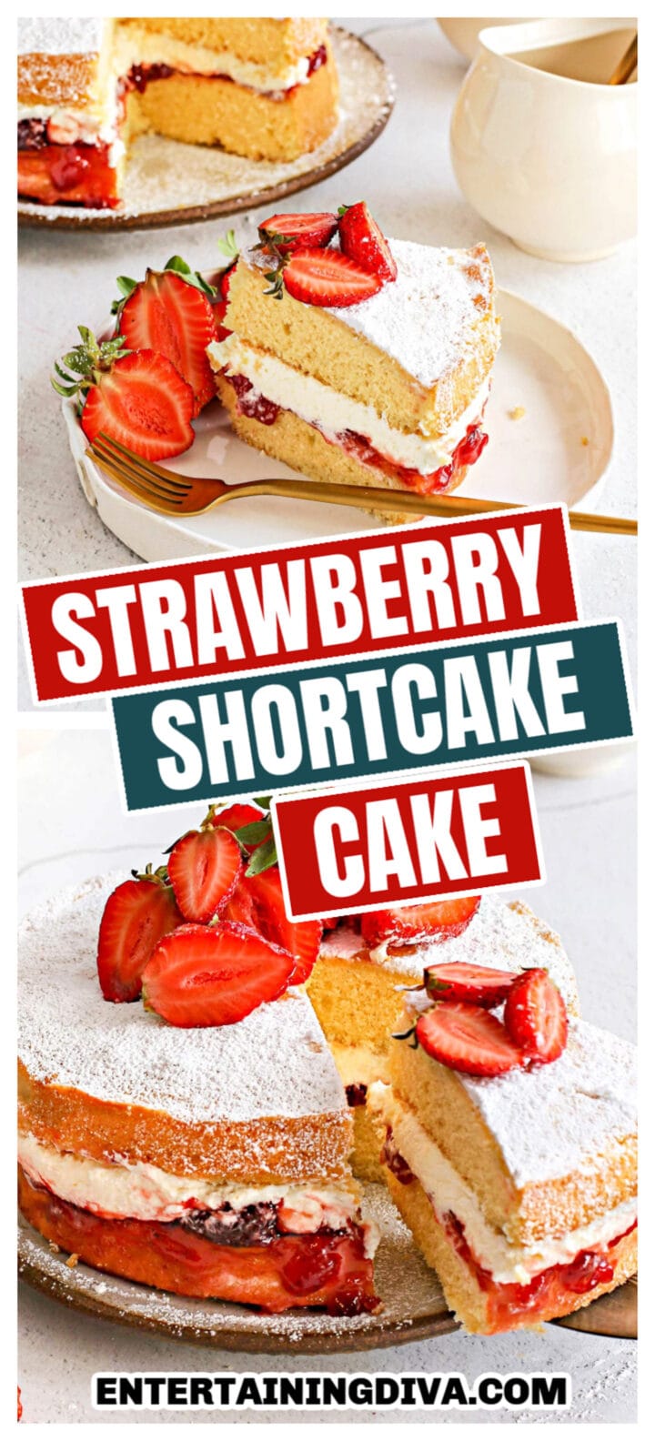Easy Homemade Strawberry Shortcake Cake