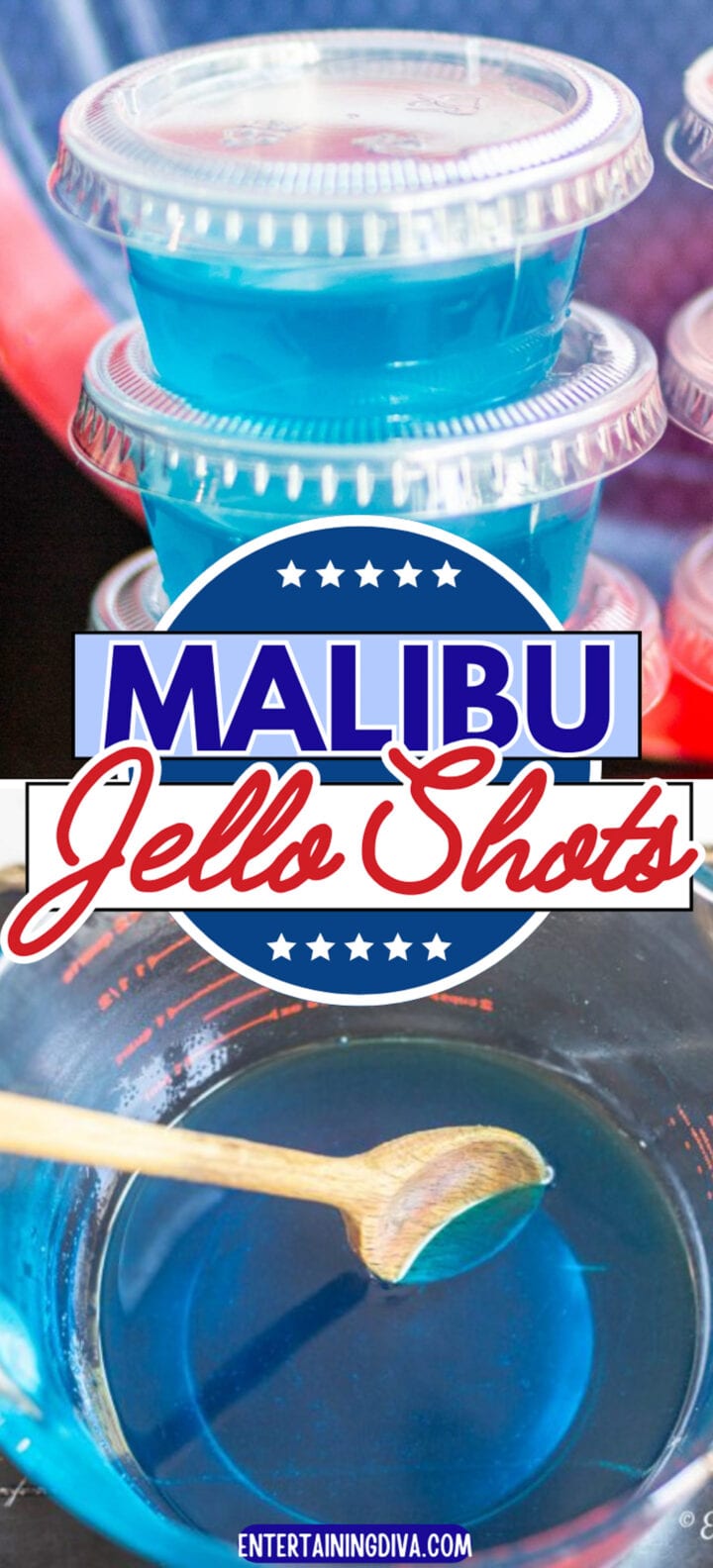 Berry Blue Malibu Jello Shots Recipe