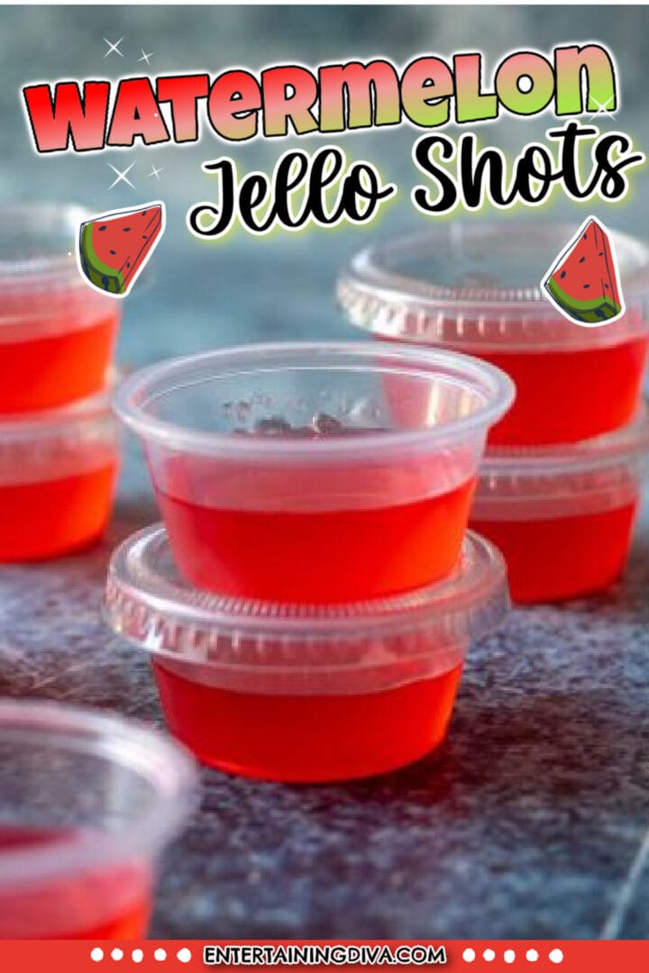 Easy Watermelon Jelly Shots