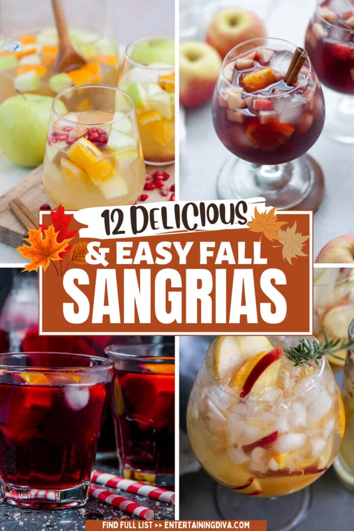 12 delicious and easy fall sangria recipes.