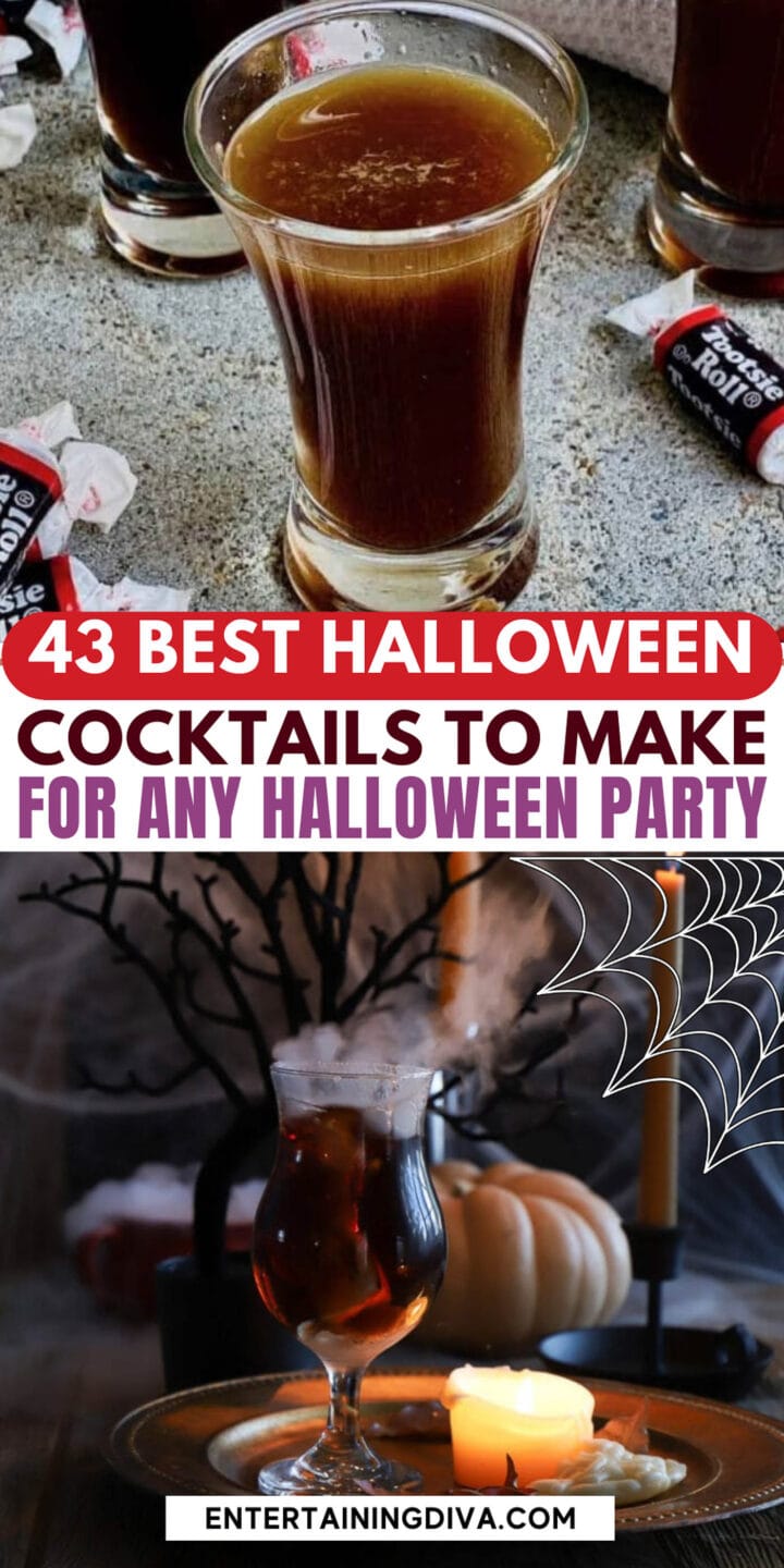 Top 35 spooky halloween cocktails for any party.