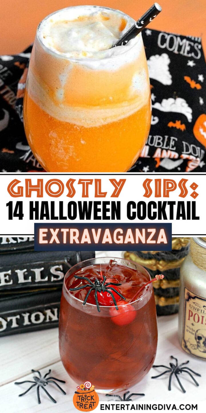 Ghostly Halloween cocktail extravaganza.