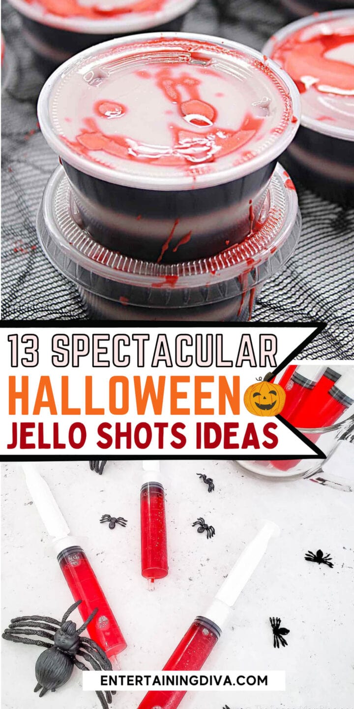 13 spectacular ideas for Halloween jello shots.