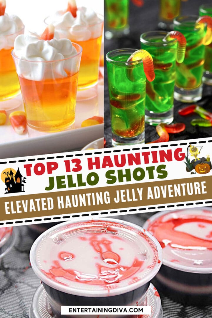 Top 13 Halloween jello shots with a haunting twist.