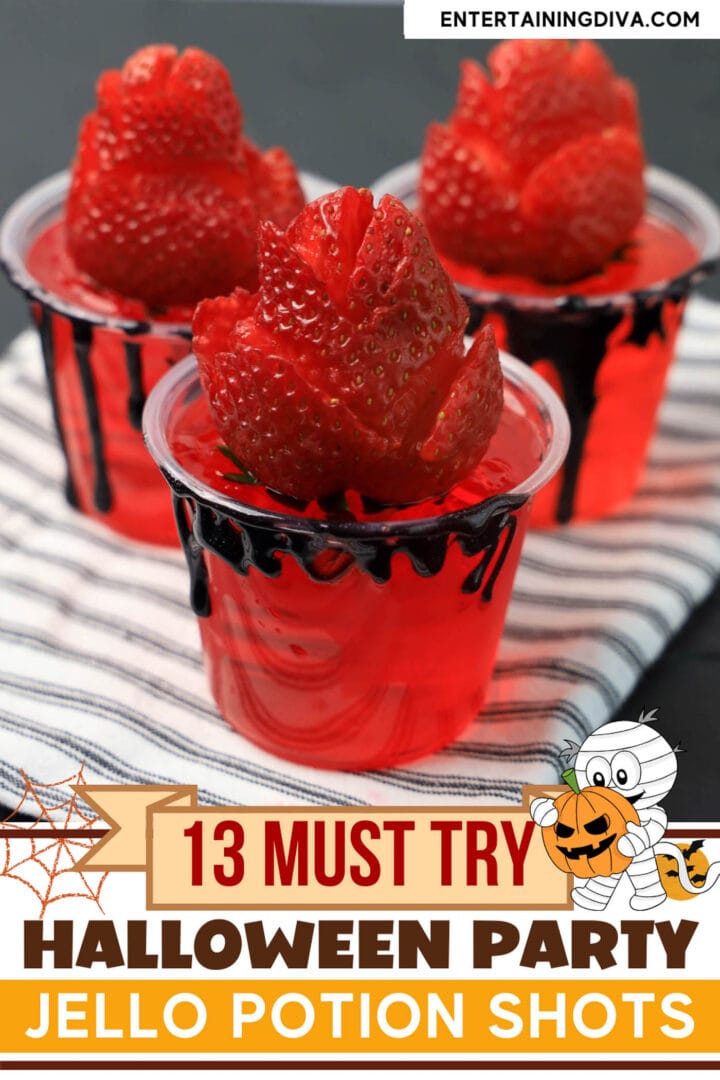 Thirteen irresistible Halloween jello shots for your spooky party!