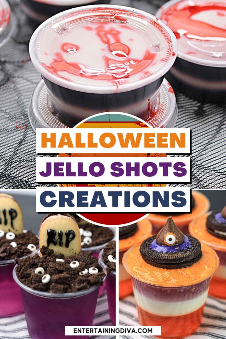 Spooky jello shots concoctions.