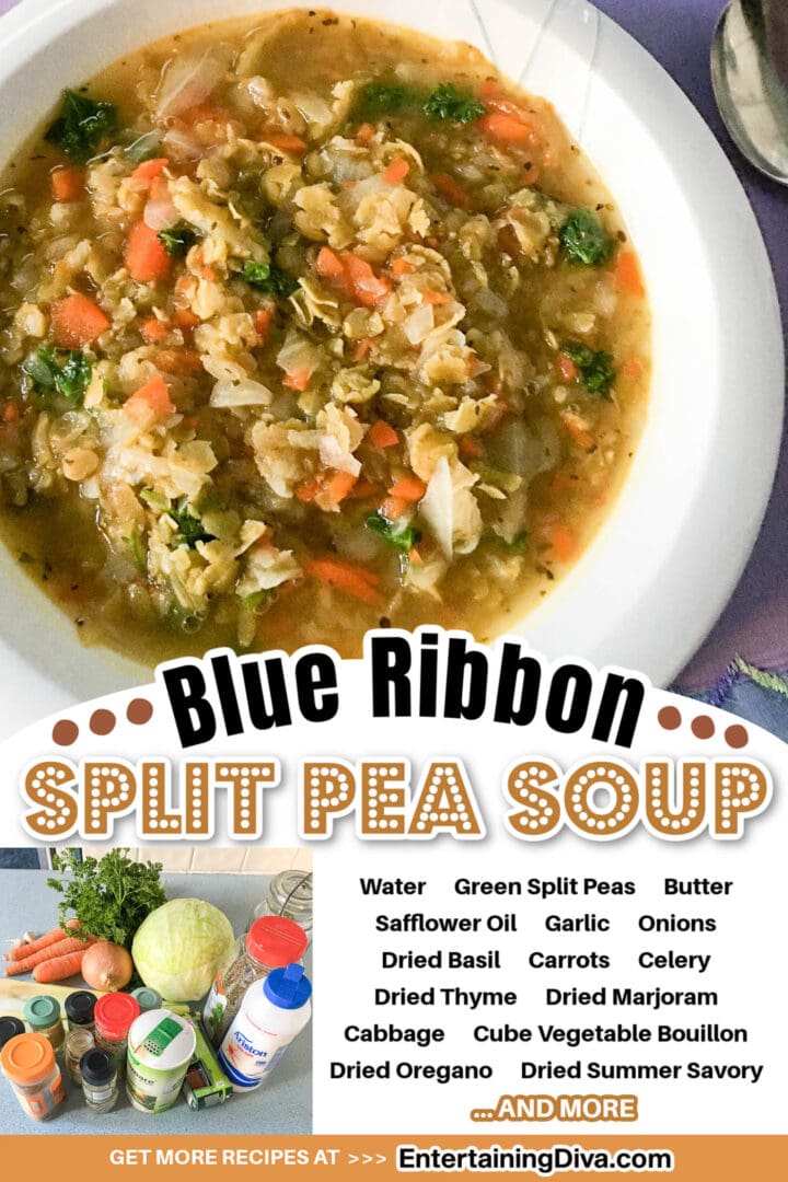 Blue ribbon split pea soup.