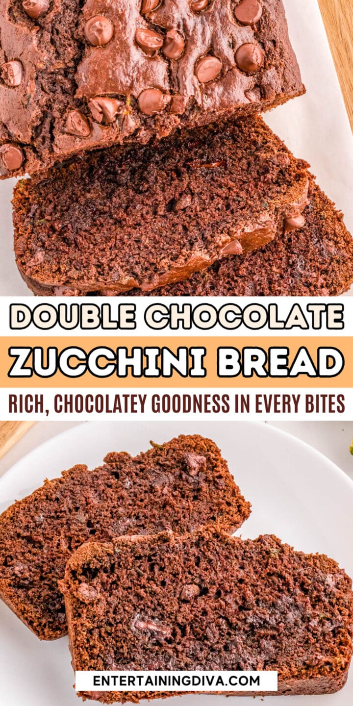 Double chocolate zucchini bread.