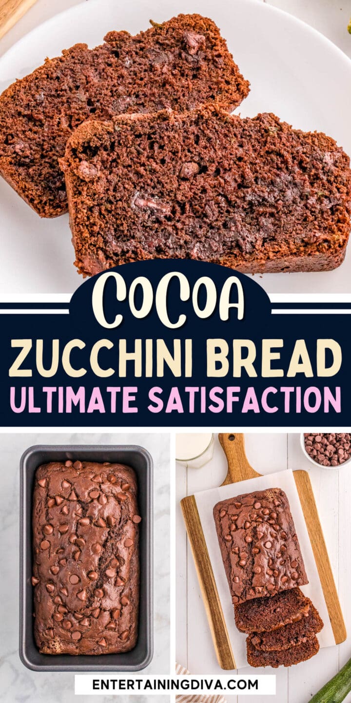 Chocolate zucchini bread ultimate satisfaction.