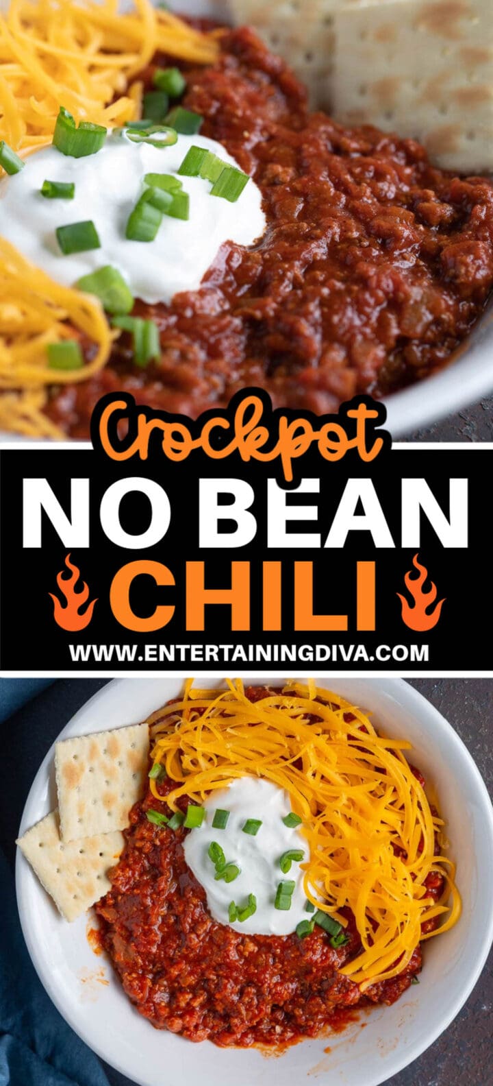 Crockpot no bean chili with turkey.
