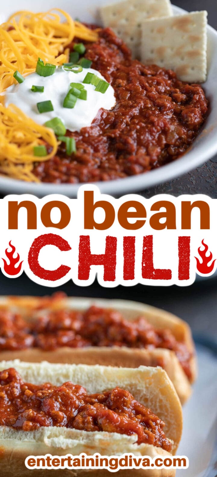 No bean chili with turkey and cheese.