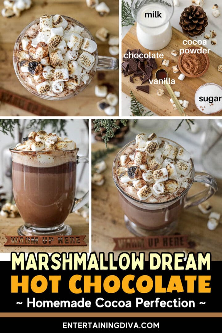 Marshmallow dream hot chocolate is a delightful beverage that combines the creamy richness of hot chocolate with the added indulgence of marshmallows. Sip on this decadent treat and let yourself be transported to
