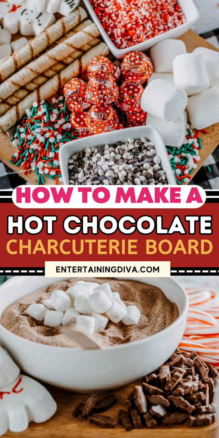How to create a hot chocolate charcuterie board.