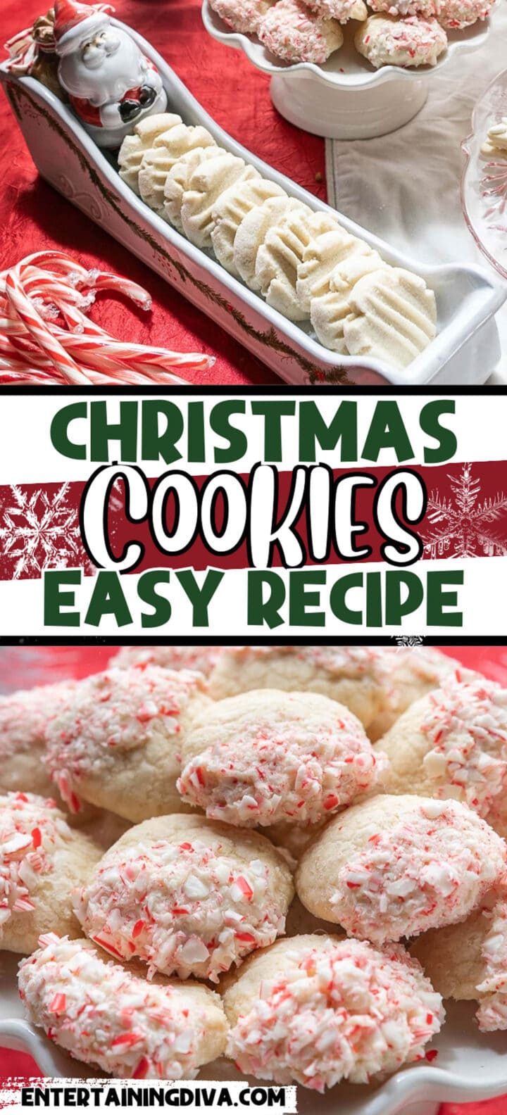 Whip up a batch of delicious and easy Christmas cookies with this whipped shortbread cookies recipe.