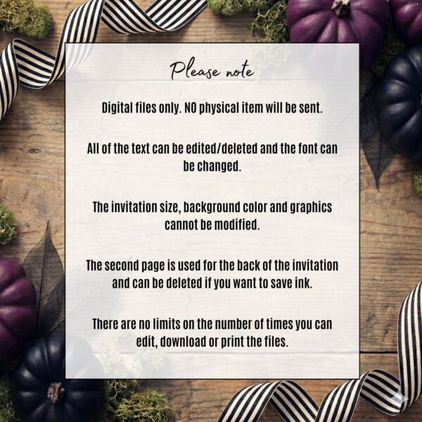 Troubled With The Living Instructions Description of what the Troubled with the living invitation includes