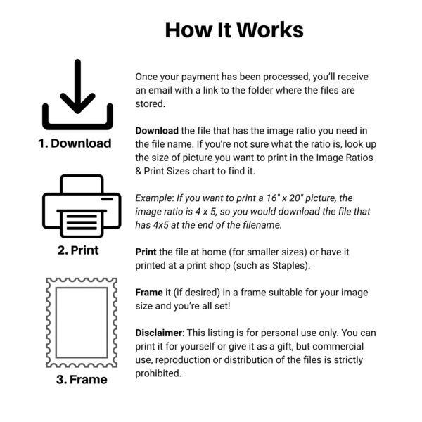 image ratios and print sizes image ratios and print sizes