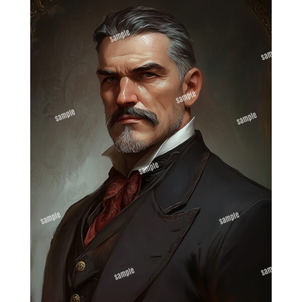 victorian man vintage portrait 1 A vintage portrait of an older Victorian man wearing a dark suit