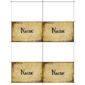Addams family place card template