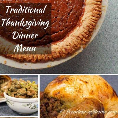Traditional Thanksgiving Dinner Menu