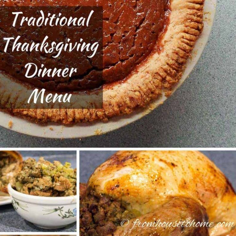 The Best Traditional Thanksgiving Dinner Menu and Meal Planner