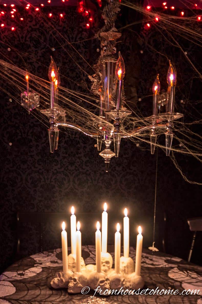 Halloween Candles And Chandelier