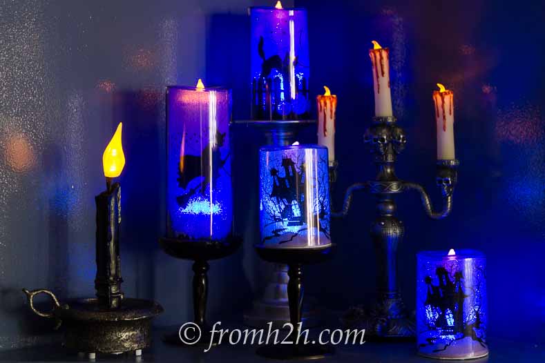Flameless Halloween Candles