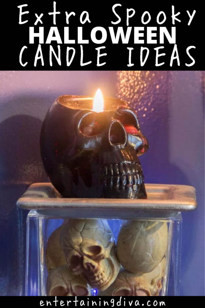 spooky Halloween candles