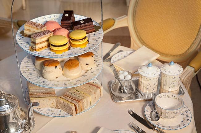 The afternoon tea at the Ritz London